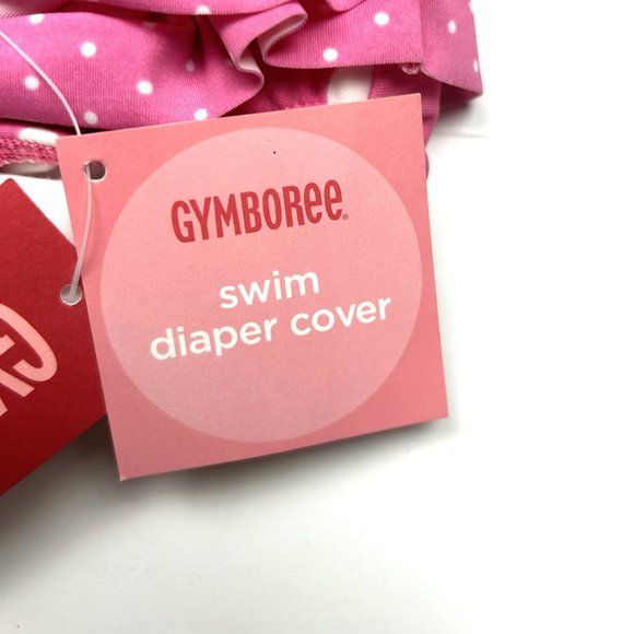 NWT  Gymboree Girl Polka Dot 2 Piece Swimsuit & Matching Terry Sandals Size 6-12 - Picture 4 of 8